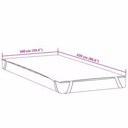 VidaXL 4100176 mattress cover/protector 100 x 220 cm