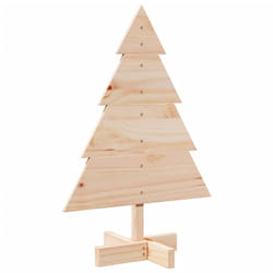 vidaXL Wooden Christmas Tree for Decoration Assemble Christmas Tree Solid Wood - 70 cm
