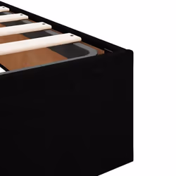 vidaXL Ottoman Bed Frame No Mattress Home Bed Base Mattress Foundation Velvet - black - Additional view 10