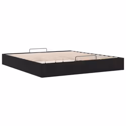 vidaXL Ottoman Bed Frame No Mattress Home Bed Base Mattress Foundation Velvet - black - Additional view 9