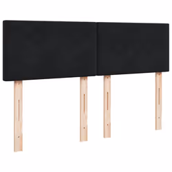 vidaXL Ottoman Bed with Mattress Home Bed Base & LEDs Black 140x200cm Velvet - Additional view 7
