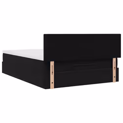 vidaXL Ottoman Bed with Mattress Home Bed Base & LEDs Black 140x200cm Velvet - Additional view 9