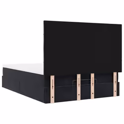vidaXL Ottoman Bed Frame with Mattresses Bed Base Mattress Foundation Velvet - black, 140 x 200 cm - Additional view 8