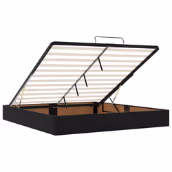 vidaXL Ottoman Bed Frame with Mattresses Bed Base Mattress Foundation Velvet - black, 180 x 200 cm - Additional view 9