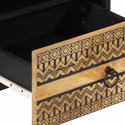 vidaXL Bed Cabinet Nightstand Bed Side Table Solid - 1 pcs - Additional view 6
