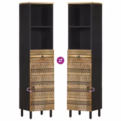 vidaXL Bathroom Cabinet Storage Unit Cupboard Vanity Unit Solid Wood Mango - Additional view 5