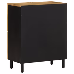 vidaXL Sideboard Cupboard Storage Cabinet Highboard Solid Rough Wood Mango - Additional view 4