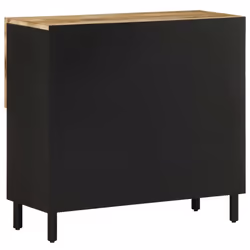 vidaXL Sideboard Cupboard Storage Cabinet Highboard Solid Rough Wood Mango - Additional view 4