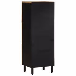 vidaXL Highboard Sideboard Storage Cabinet Cupboard Solid Rough Wood Mango - Additional view 4