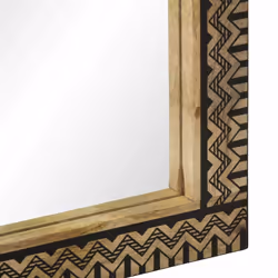 vidaXL Bathroom Mirror Wall Mirror Bath Mirror Solid Wood Mango and Glass - Additional view 6