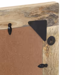 vidaXL Bathroom Mirror Wall Mirror Bath Mirror Solid Wood Mango and Glass - Additional view 7