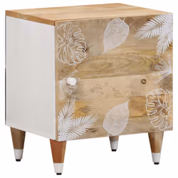 vidaXL Bedside Cabinets 2 pcs 40x33.5x46 cm Solid Wood Mango bedside table - 1 pcs