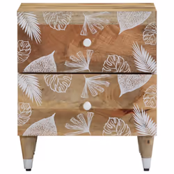 vidaXL Bedside Cabinets 2 pcs 40x33.5x46 cm Solid Wood Mango bedside table - 2 pcs