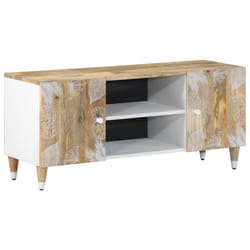 vidaXL TV Cabinet 105x33.5x46 cm Solid Wood Mango TV stand TV sideboard