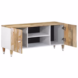 vidaXL TV Cabinet 105x33.5x46 cm Solid Wood Mango TV stand TV sideboard