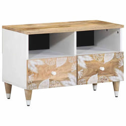 vidaXL TV Cabinet 70x33.5x46 cm Solid Wood Mango TV stand TV sideboard