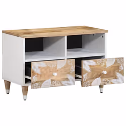 vidaXL TV Cabinet 70x33.5x46 cm Solid Wood Mango TV stand TV sideboard