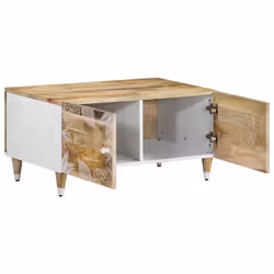 vidaXL Coffee Table 80x50x40 cm Solid Wood Mango side table living room table