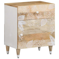 vidaXL Bedside Cabinet 50x33x60 cm Solid Wood Mango bedside table nightstand