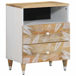 vidaXL Bedside Cabinet 50x33x60 cm Solid Wood Mango bedside table nightstand
