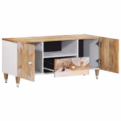 vidaXL TV Cabinet 105x33.5x46 cm Solid Wood Mango TV stand TV sideboard