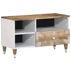vidaXL TV Cabinet 80x33.5x46 cm Solid Wood Mango TV stand TV sideboard