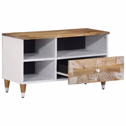 vidaXL TV Cabinet 80x33.5x46 cm Solid Wood Mango TV stand TV sideboard