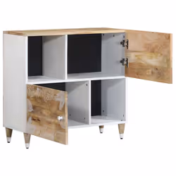 vidaXL Sideboard 80x33.5x75 cm Solid Wood Mango cabinet cupboard highboard
