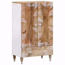 vidaXL Highboard 60x33.5x100 cm Solid Wood Mango sideboard side cabinet
