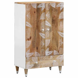 vidaXL Highboard 60x33.5x100 cm Solid Wood Mango sideboard side cabinet