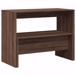 vidaXL 3 Piece Dining Table and Bench set Brown Oak Engineered Wood - Additional view 6