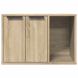 vidaXL Cat Litter Box Enclosure Hidden Cat House Cat Cabinet Engineered Wood - sonoma oak, 60 x 40 x 40 cm - Additional view 4