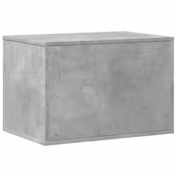 vidaXL Cat Litter Box Enclosure Hidden Cat House Cat Cabinet Engineered Wood - concrete grey, 60 x 40 x 40 cm - Additional view 6