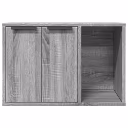 vidaXL Cat Litter Box Enclosure Hidden Cat House Cat Cabinet Engineered Wood - grey sonoma, 60 x 40 x 40 cm - Additional view 4