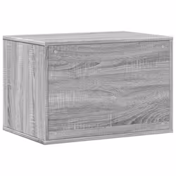 vidaXL Cat Litter Box Enclosure Hidden Cat House Cat Cabinet Engineered Wood - grey sonoma, 60 x 40 x 40 cm - Additional view 6