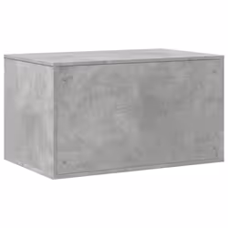 vidaXL Cat Litter Box Enclosure Hidden Cat House Cat Cabinet Engineered Wood - concrete grey, 80 x 50 x 45 cm - Additional view 6