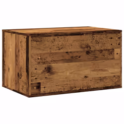vidaXL Cat Litter Box Enclosure Hidden Cat House Cat Cabinet Engineered Wood - old wood, 80 x 50 x 45 cm - Additional view 6