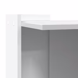 vidaXL Cat Litter Box Enclosure Cat House End Table Engineered Wood - white, 42 x 42 x 51 cm - Additional view 6