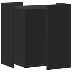 vidaXL Cat Litter Box Enclosure Cat House End Table Engineered Wood - black, 42 x 42 x 51 cm - Additional view 5