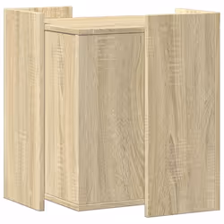 vidaXL Cat Litter Box Enclosure Cat House End Table Engineered Wood - sonoma oak, 42 x 42 x 51 cm - Additional view 5