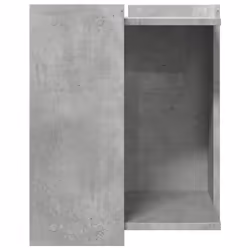vidaXL Cat Litter Box Enclosure Cat House End Table Engineered Wood - concrete grey, 42 x 42 x 51 cm - Additional view 4