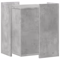 vidaXL Cat Litter Box Enclosure Cat House End Table Engineered Wood - concrete grey, 42 x 42 x 51 cm - Additional view 5