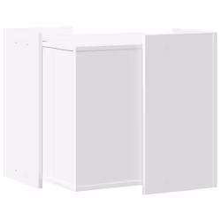 vidaXL Cat Litter Box Enclosure Cat House End Table Engineered Wood - white, 53 x 53 x 51 cm - Additional view 5
