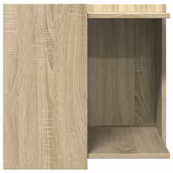 vidaXL Cat Litter Box Enclosure Cat House End Table Engineered Wood - sonoma oak, 53 x 53 x 51 cm - Additional view 4