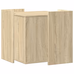 vidaXL Cat Litter Box Enclosure Cat House End Table Engineered Wood - sonoma oak, 53 x 53 x 51 cm - Additional view 5