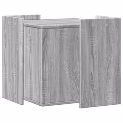 vidaXL Cat Litter Box Enclosure Cat House End Table Engineered Wood - grey sonoma, 53 x 53 x 51 cm - Additional view 5