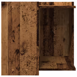 vidaXL Cat Litter Box Enclosure Cat House End Table Engineered Wood - old wood, 53 x 53 x 51 cm - Additional view 4