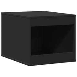 vidaXL Cat Litter Box Enclosure Cat House End Table Engineered Wood - black