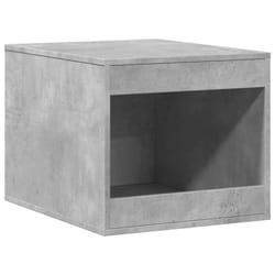 vidaXL Cat Litter Box Enclosure Cat House End Table Engineered Wood - concrete grey