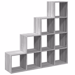 vidaXL Room Divider Bookcase Storage Shelf Book Rack Bookshelf Engineered Wood - grey sonoma, 131,5 x 29 x 131,5 cm - Additional view 6